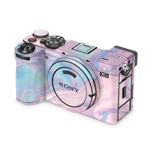 Camera Skin Compatible with Sony Alpha 7CR Camera (2023) - Pastel Wave - Premium 3M Vinyl Protective Wrap Decal Cover - Easy to Apply | Crafted in The USA by MightySkins