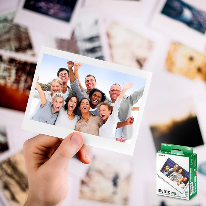 Fujifilm instax Wide Instant Film 10 Pack (100 Exposures) for use with Fujifilm instax Wide 300, 200, and 210 Cameras…