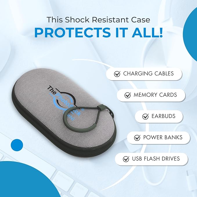 ThePhotoStick Omni 128GB (2 Pack) - Secure Photo & Video Backup | ThePhotoStick Omni Protective Case - Water Resistant & Shockproof USB Storage