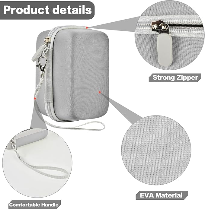 Grapsa Digital Camera Case Compatible with KODAK EKTAR H35 H35N Half Frame Film Camera, Storage Holder Organizer for Kodak Ultra F9 M35 M38 Paper Shoot kamera, 35mm Film Rolls (Box Only) -Grey