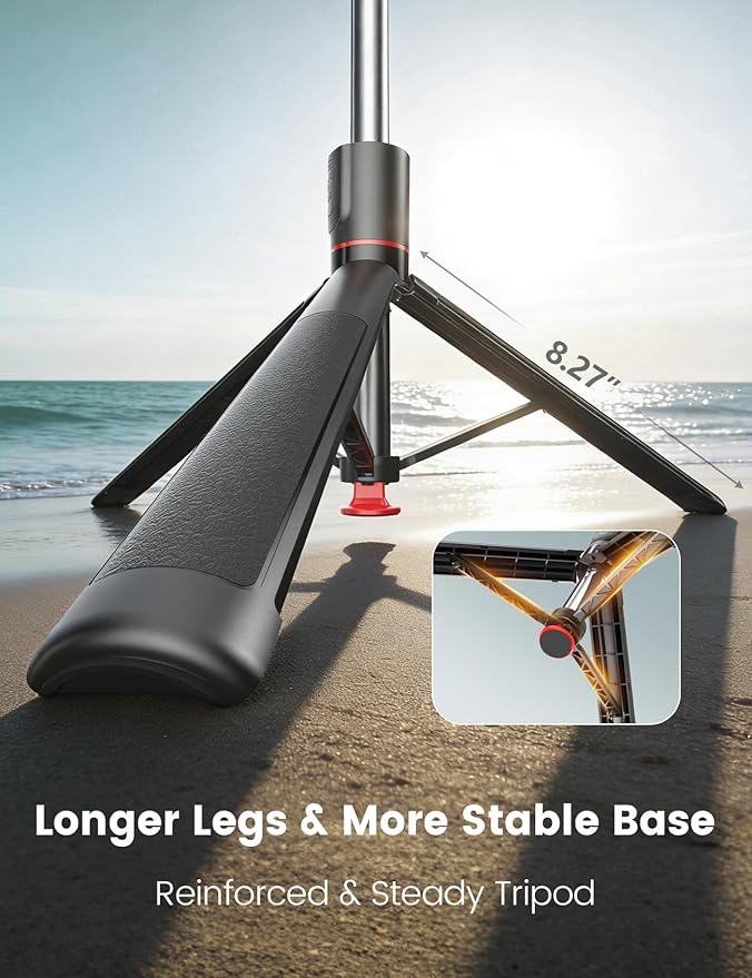 Selfie Stick Tripod with Light, 67'' Tripod with Wireless Remote, Portable Phone Tripod Compatible with iPhone 16/15 Pro Max/15/14 Pro/14/13, Samsung S22/ S23 Ultra/Android Smartphone