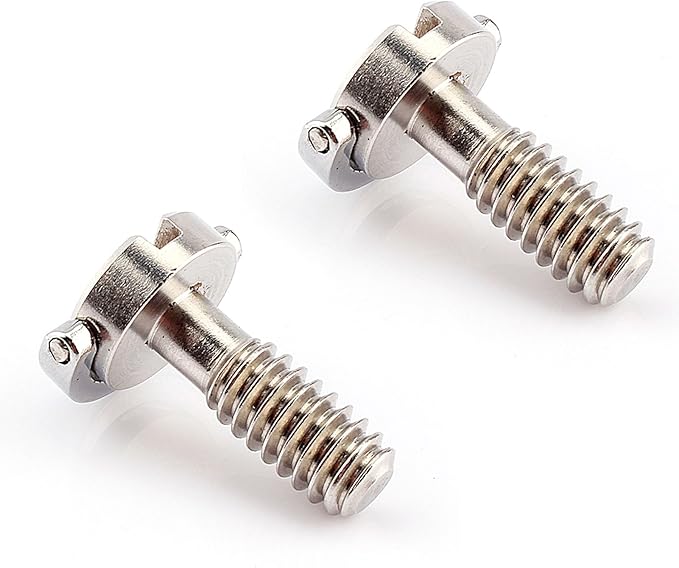Gugxiom 2Pcs Stainless Steel Camera Screws, 1/4 Inch D Ring Screws for Quick Release Plate, Tripod Ball Head, Secure Camera Attachment