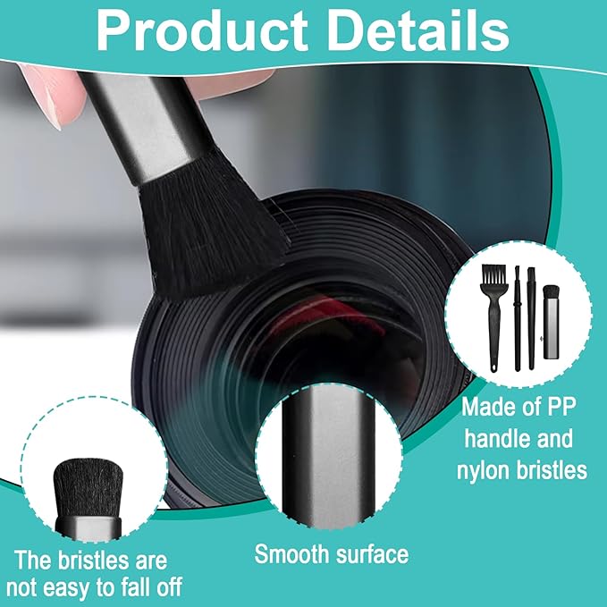 Keyboard Brush Set – 4PCS Anti Static Brush and Electronic Cleaning Brush Kit for Laptop, Computer, PC, Camera, and Small Devices – Ideal for Home, Office, or Travel Use