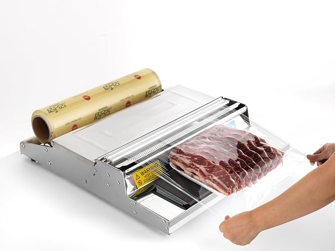 VisionTechShop CW-500E, 20 Inch / 500 mm Hand Wrapping Machine Film Wrapper for Food Packaging, MADE IN KOREA