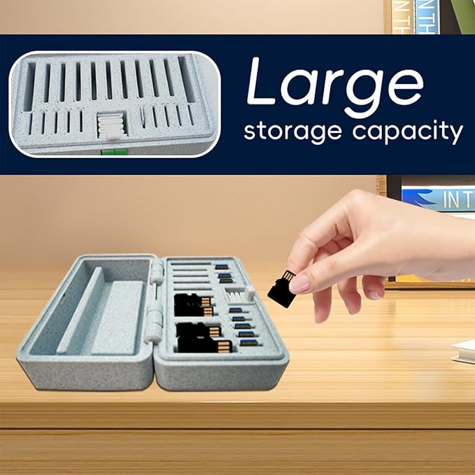 Memory Card Box Holder Storage Shock Proof Case Spring Press Photographer Storage Box for Camera Accessories