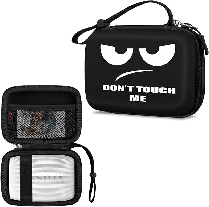 FINTIE Portable Case Compatible with Fujifilm Instax Mini Link 3 2 1 Smartphone Printer, Hard EVA Carrying Bag For Instax Mini Liplay/EVO Instant Camera, Dont Touch