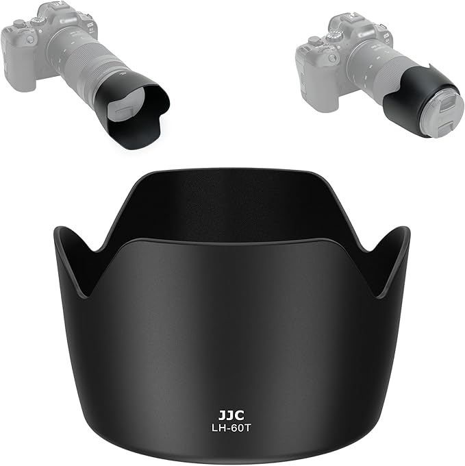 Reversible Flower ET-60 Lens Hood Shade Protector for Canon EF 75-300mm f/4-5.6 II III USM & RF 75-300mm f/4-5.6 & EF 90-300mm f/4.5-5.6 USM & EF-S 55-250mm F/4-5.6 is II On Rebel T8i T7i T7