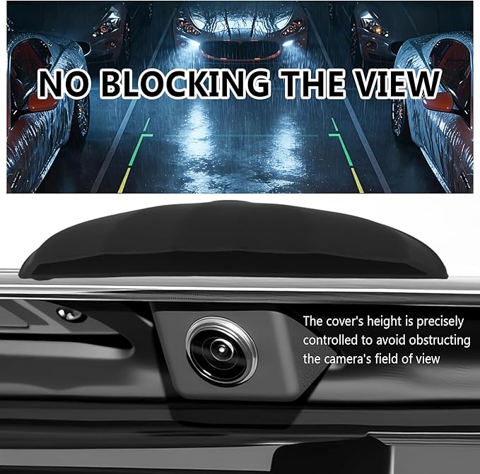 2026 New Wider Backup Camera Rain Shield,Rainproof Reverse Camera Cover for Avoiding Blurry Shots,Non-Destructive Silicone Rear View Cameras Protective Cover with Adhesive