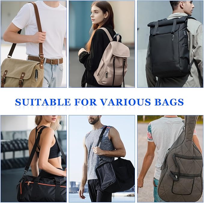 LOGJAM 4 Pack Soft Shoulder Strap Pad, Breathable and Removable Backpack Strap Padding for Luggage Bag Guitar Straps Cushion