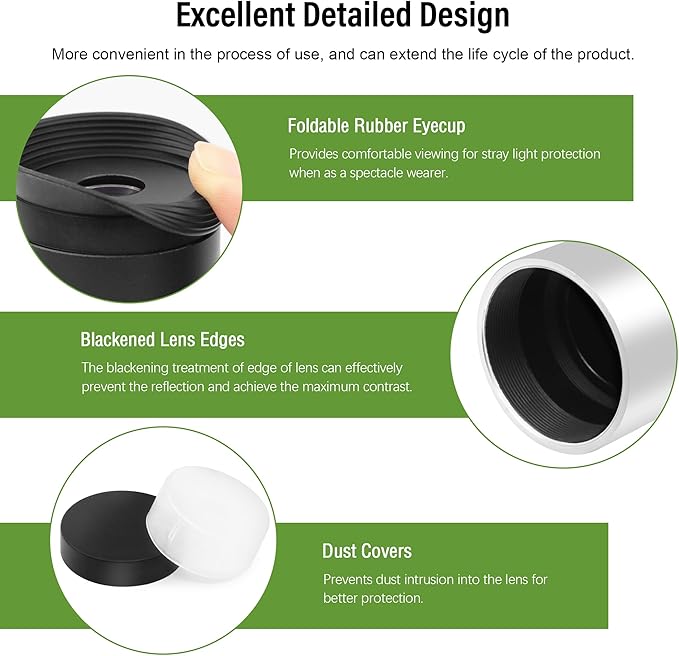 Astromania 12.5mm 1.25 Inch Plossl Telescope Eyepiece - Fully Multi Coated 4-Element Plossl Design Telescope Accessory with Standard 1.25 inch Filter Threaded for Visual Astronomy Observations