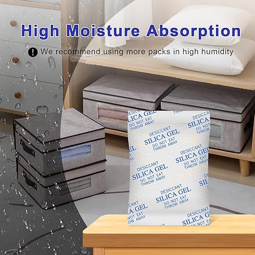 Silica Gel Packets, 20 Gram 35 Packs Desiccant Packs for Storage, Food Grade Moisture Absorbers with Color Indicating, Desiccant Packs for Foods, Electronics, Jewelry, Safe, 3D Filaments