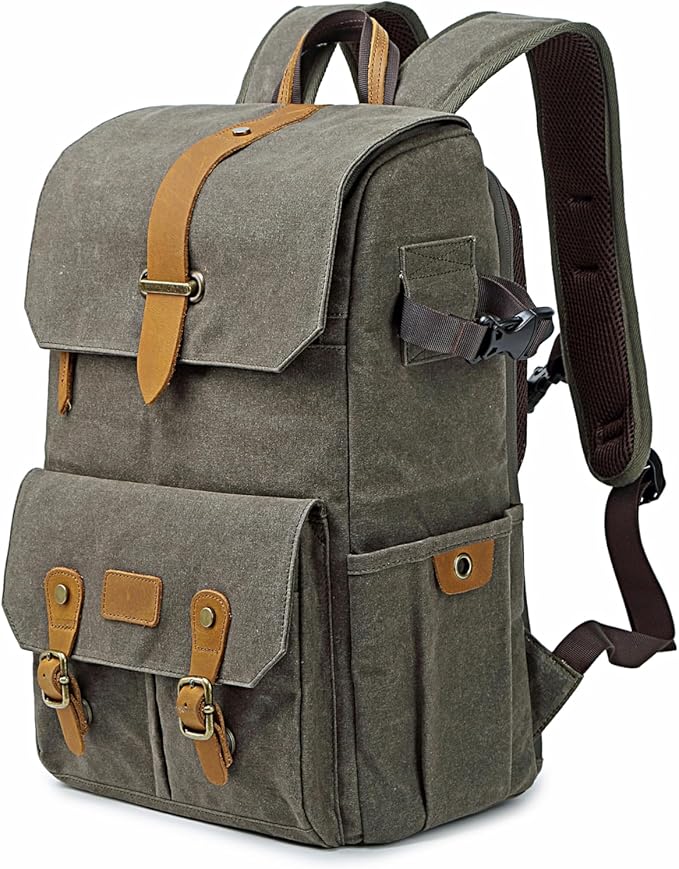 ZESTTREK Camera Backpack Bag Big - Professional DSLR Camera Bag with Waterproof Rain Cover Laptop Compartment Photograhy Backpack Case ﻿