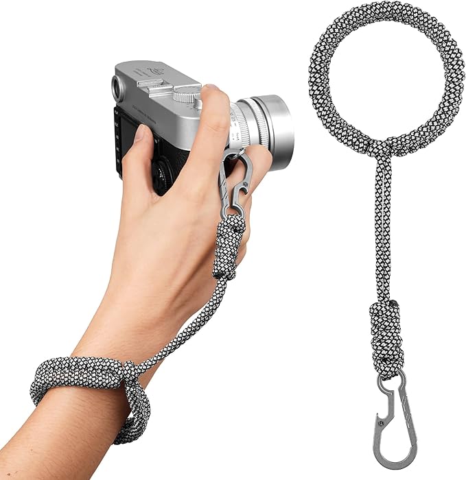 KeyUnity KC03 Camera Wrist Strap Adjustable Paracord with Carabiner, Braided Lanyard for Key, Cell Phone, Camera, and Wallet