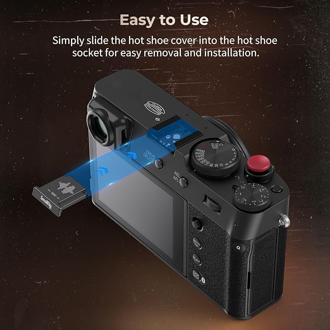 SmallRig Hot Shoe Cover for FUJIFILM X100VI X100V X-E5 X-T4 X-T50 X-T5 X-T30ii X-T3 X-E4 X-S20 X-S10 X-Pro3 X-H2s X-H2 GFX100S GFX100 II GFX50SII, Black