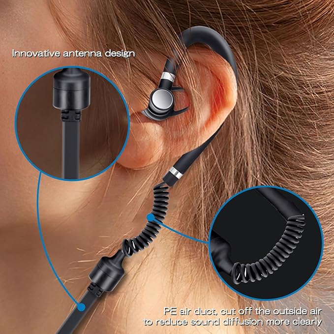 Wired Headset Earpiece for Super Mini Walkie Talkie,2 Pack