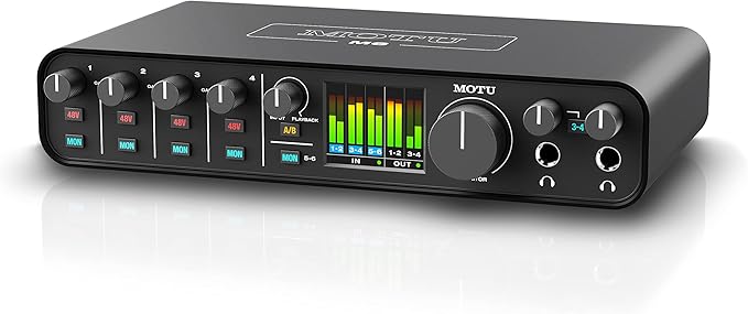 MOTU M6 6x4 USB-C Audio Interface with Studio-Quality Sound