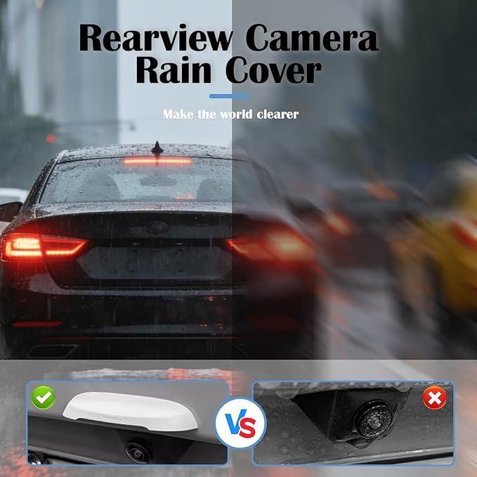 Waterproof Silicone Backup Camera Protector - Low-Profile, Durable Cover for All Vehicles & Driving Conditions