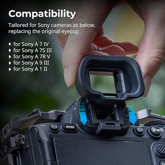 SMALLRIG Camera Viewfinder Eyecup for Sony Alpha 7 V, Alpha 7 IV, Alpha 7S III, Alpha 7R V, Alpha 9 III, Alpha 1, Alpha 1 II