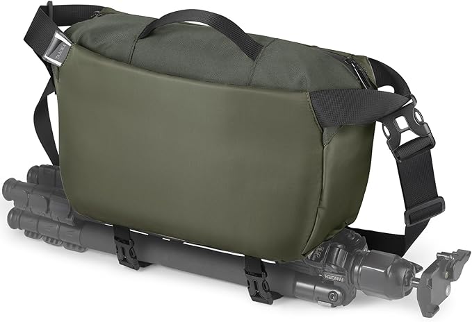 TAAOKA Camera Sling Bag, Waterproof Camera Case with Tripod Holder, DSLR/SLR/Mirrorless Cameras Shoulder Bag, Crossbody Camera Bags for Photography (Dark Green)