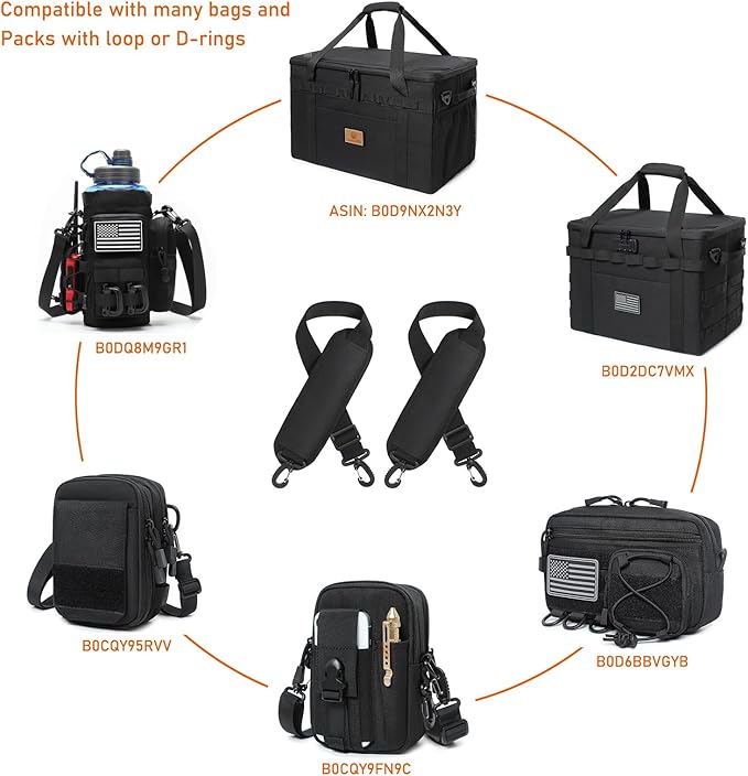 2 Pack Shoulder Strap Pads Adjustable Shoulder Strap Replacement for Crossbody Pouch Bags