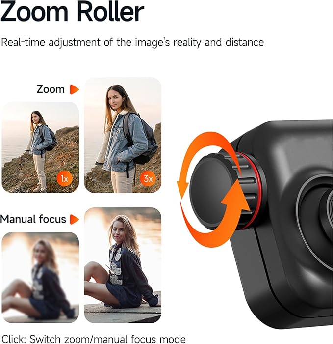 3-Axis Phone Gimbal Stabilizer for iPhone and Android with Magnetic Fill Light, Foldable Handheld Smartphone Gimbal with Extension Rod, 6H Battery, Portable Video Stabilizer for Travel Vlogging