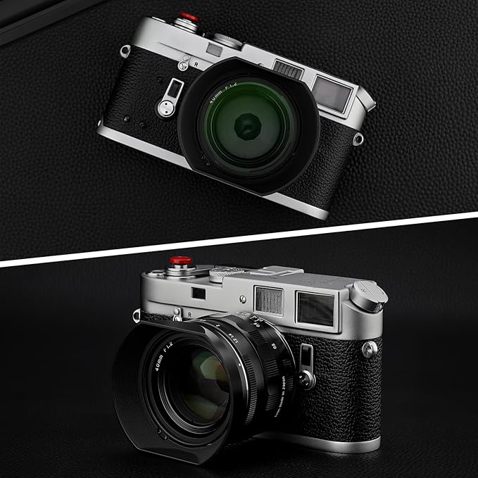 Haoge Bayonet Metal Square Lens Hood for Voigtlander Nokton Aspherical ASPH 40mm f/1.2 VM,35mm f1.2 VM, 50mm f1.2 VM Leica M-Mount Lens Replaces LH-8 Shade Black LH-VM35MB