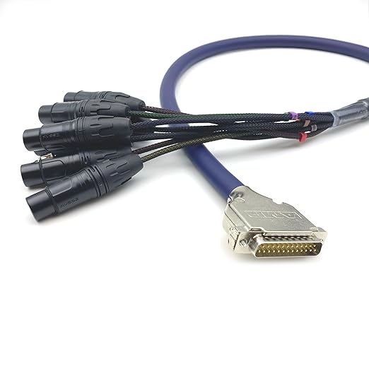 9.84ft DB25 to XLR Female Snake Cable, DB25 Male to 8 Channel XLR 3Pin Female Balanced Snakecable D-Sub Snake Cable Patch Bay Interface Modular Wire 3 Meter
