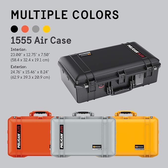 Pelican Air 1555 Case No Foam - Orange