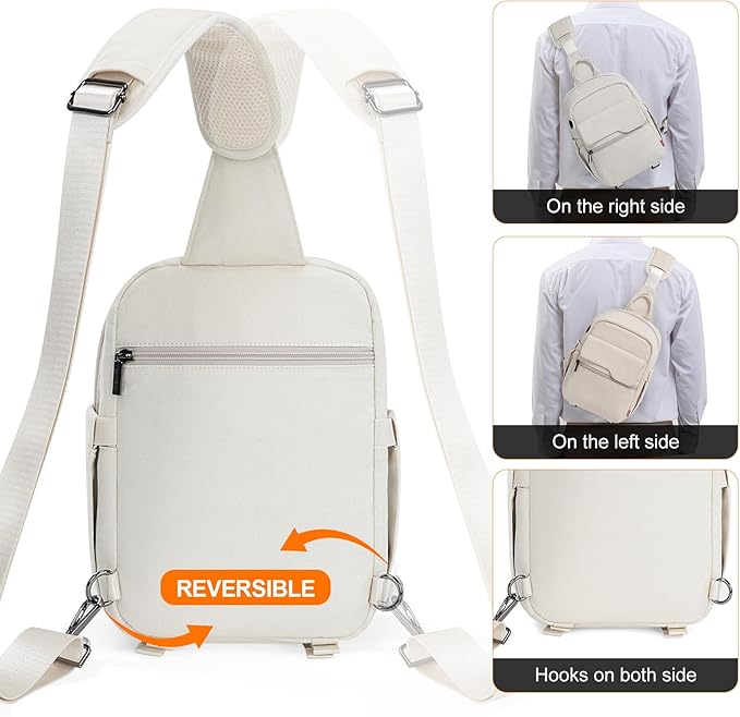 Cwatcun Camera Bag Crossbody Shoulder Messenger Camera Case, Lightweight DSLR/SLR/Mirrorless Photography Bag with Tripod Holder and Rain Cover for Canon, Nikon, Sony, Fuji Cameras, Lens Accessories