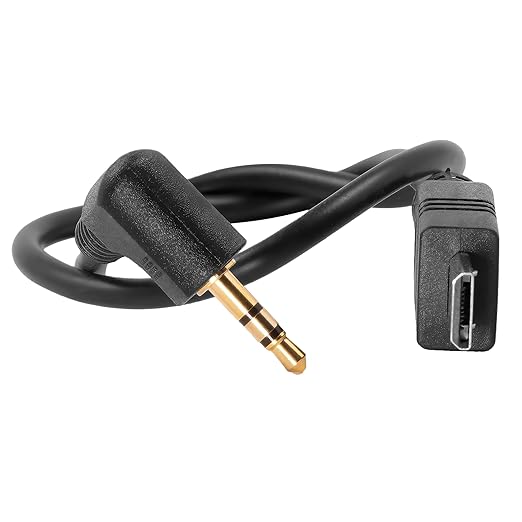 KONDOR BLUE LANC Remote Trigger Shutter Cable (2.5mm to Micro USB, Black)
