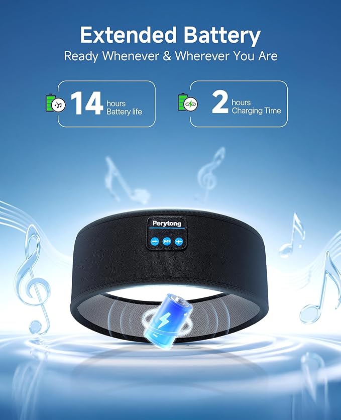 2 Pack Sleep Headphones, Bluetooth Headband with 3D Sleep Mask Bluetooth Ultra-Thin HD Stereo Speaker, Sleeping Headphones for Sports, Workouts, Insomnia, Yoga, Air Travel, Meditation, Christmas