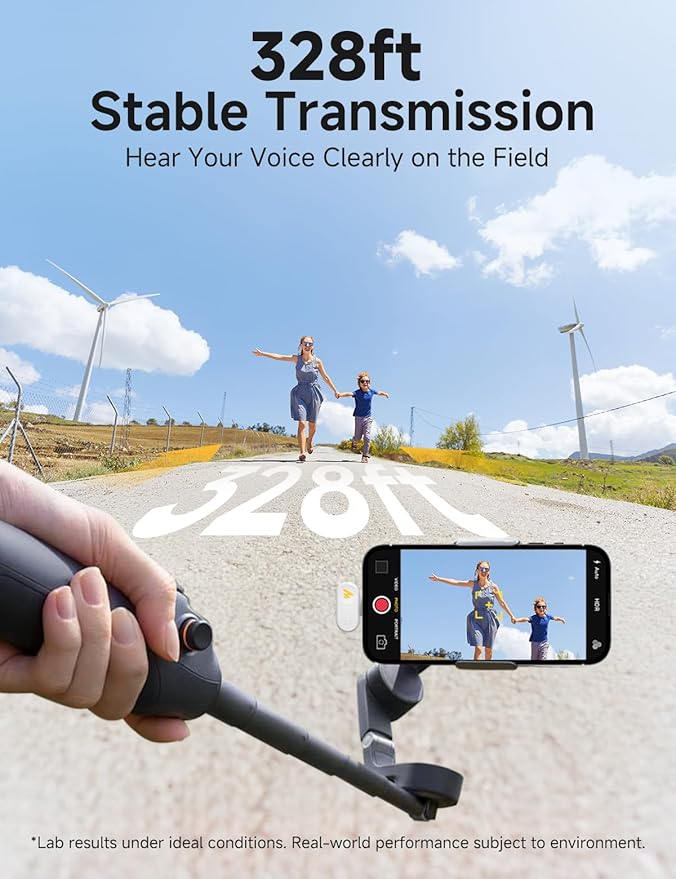 MAONO Wave T1 Mini Wireless Lavalier Microphone for iPhone 16 15, Android, Tablet, PC, Clip on Lapel Mic with USB-C Plug, Noise Cancellation, AI Voice Filter for Video Recording Vlog TikTok-White
