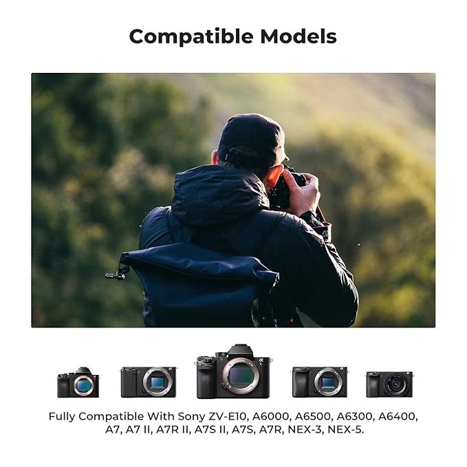 K&F CONCEPT 3-Pack NP-FW50 Battery and Upgraded 3-Slot ZV-E10 Battery Charger Compatible with Sony Alpha A6400 A6000 A6300 A6500 A5000 A5100 A7 A7II A7R A7RII A7S A7SII RX10 II III IV Cameras