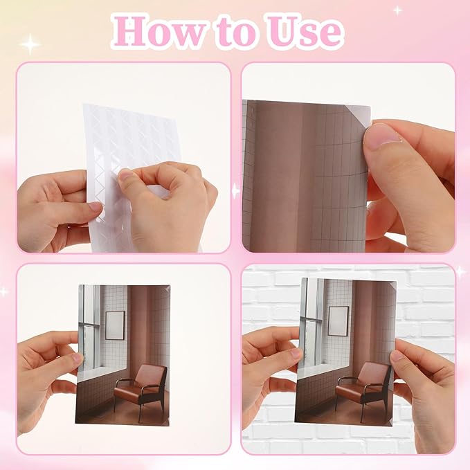 15 Sheets (1530 Pcs) Picture Corners for Scrapbooking, Self Adhesive Photo Corners Clear Picture Corner Scrapbook Corner Stickers for Album Pictures, Personal Journal, Memory Books