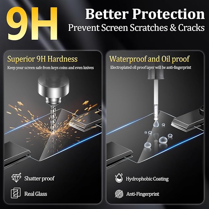 (3 Pack) Camera Screen Protectors Compatible for Ricoh GR IV GRIV GR4 Accessories, 9H High Definition Clear Anti-Scratch Bubble-Free