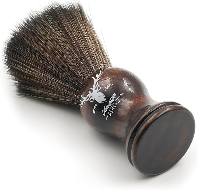 Small Vinyl Record Cleaner with Wooden Handle - Vinyl Record Brush for Anti-Static Cleaning Accessories (Brown Deer)