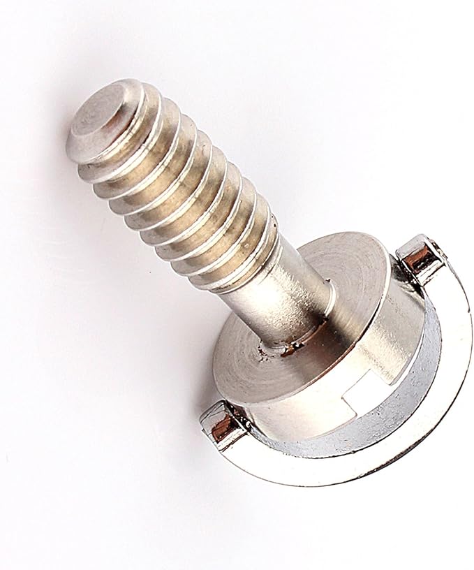 Gugxiom 2Pcs Stainless Steel Camera Screws, 1/4 Inch D Ring Screws for Quick Release Plate, Tripod Ball Head, Secure Camera Attachment