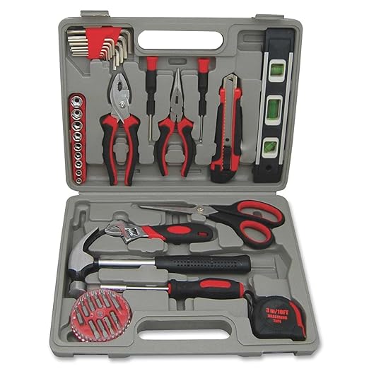 Genuine Joe, GJO11963, 42 Piece Tool Kit with Case, 42, Gray