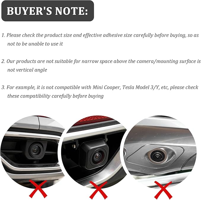 Car Backup Camera Rain Cover,Soft Silicone Car Backup Camera Rain Shield for Rains Protection & Clear Reversing Image,Self-Adhesive Back up Cameras for Cars Rains Cover