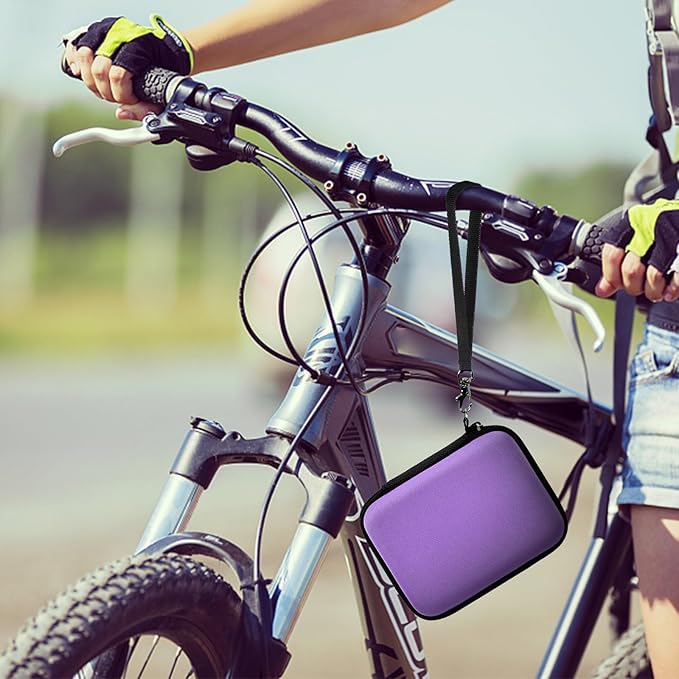 Vlogging Camera Case Compatible with for Duluvulu/for VJIANGER/for JGIPL/for TEBNGIHNM 4K Digital Cameras for Youtube. Vlog Camera Carrying Storage for Lens, Cable and Other Accessories - Purple