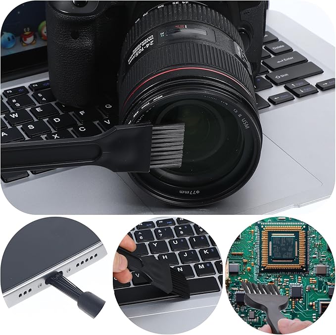7pcs Mini Keyboard Cleaning Kit, Ymapinc Anti Static Keyboard Brush/Dust Brush, Small Cleaning Brushes for Tight Spaces/Thin Brush for Electronics, Computer, Laptop, Camera, Motherboard & Small Parts
