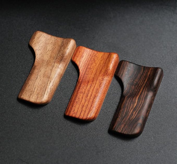 Wood Wooden Thumb Up Grip Sticker Finger Handle for ZF Camera (Walnut)