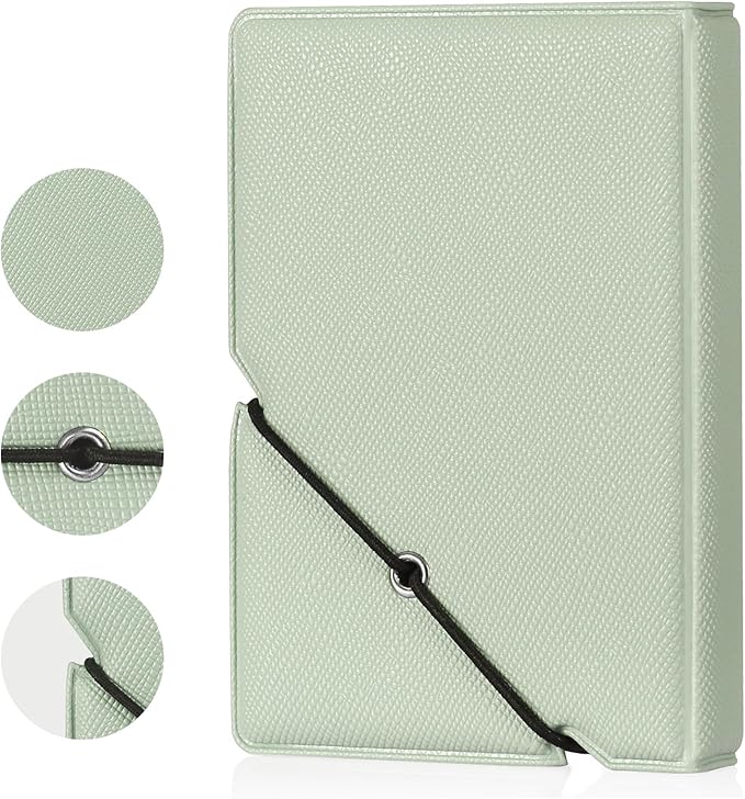 Lifting Mini Photo Album with 28 Pocket 2x3 Inch Pictures Fits for Fujifilm Instax Mini 7s 8 9 11 25 26 40 50s 90 Evo Z2300 Instant Camera, Polaroid Snap,Kpop Photocard Holder (Mint Green)