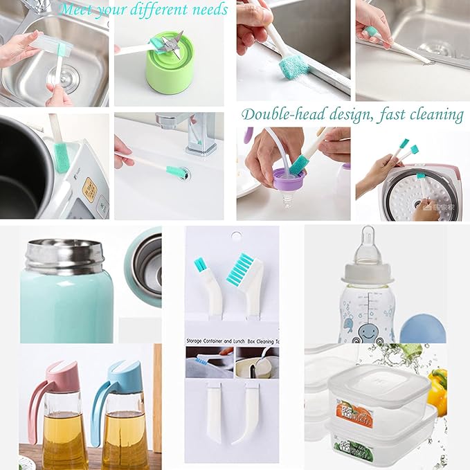 5Pcs Household Cleaning Brushes,Precision Cleaning Brush Kit/Cleaning Tools, for Corner Stain Dirt Clean Brush,Deep Detail Crevice Cleaner Brush Set,ABS+Non-Woven Cleaning Brush 5Pcs/Set