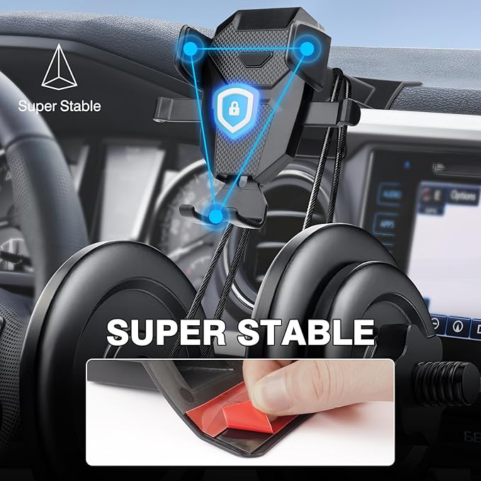 Car Phone Holder for 2016-2023 Toyota Tacoma 3rd Gen. Auto Accessories,Adjustable Air Vent Mount Holder, Ultra Stable Phone Stand for All Phones