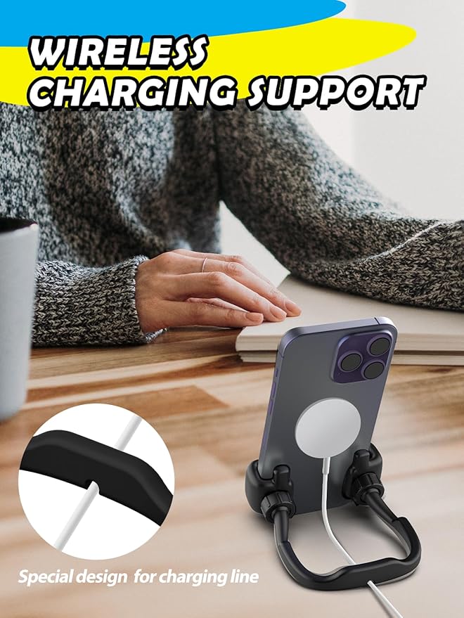 Easter Gifts for Teens Girls Kids Adults Women Cell Phone Stand: UPGRADE Adjustable Thumbs Up Lazy Phone Holder for Desk Fun Birthday Gift Ideas for Wife Mom Teenager Easter Basket Essential Must Have