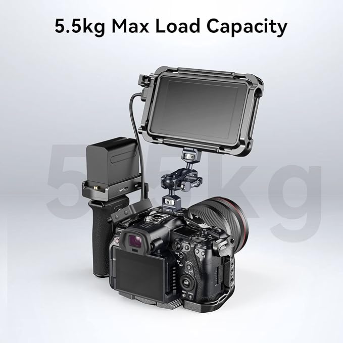 SMALLRIG Camera Magic Arm, Flexible Articulating Arm with 1/4” Screws, Field Monitor Mount with Dual Ballhead, Aluminum