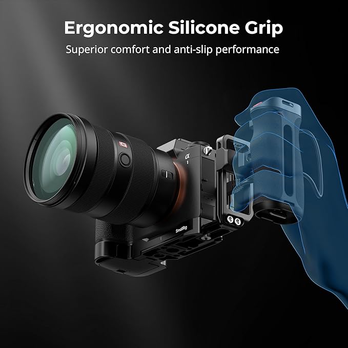 SMALLRIG Side Handle for Arca-Swiss with Recording Trigger, 3 Control Cable, Fit for Sony A7 III/ FX3/ A6600, for Canon R5II/ R5C, for FUJIFILM X-H2S/ X-T5, for Panasonic S5 II/ GH5-5694