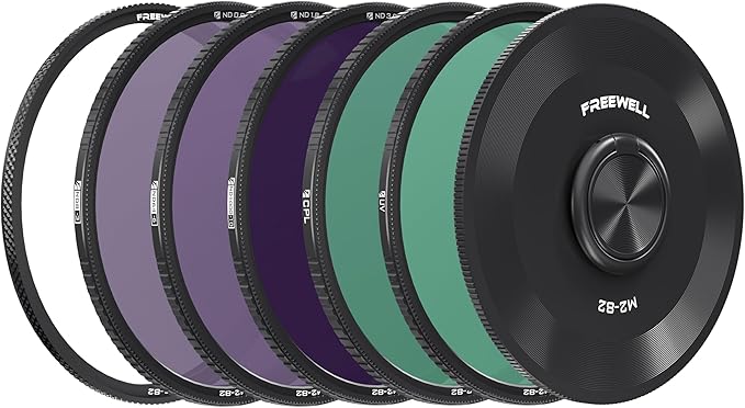 Freewell M2 Magnetic Quick Swap 5-Pack 82mm ND8, ND64, ND1000, CPL & UV Filters