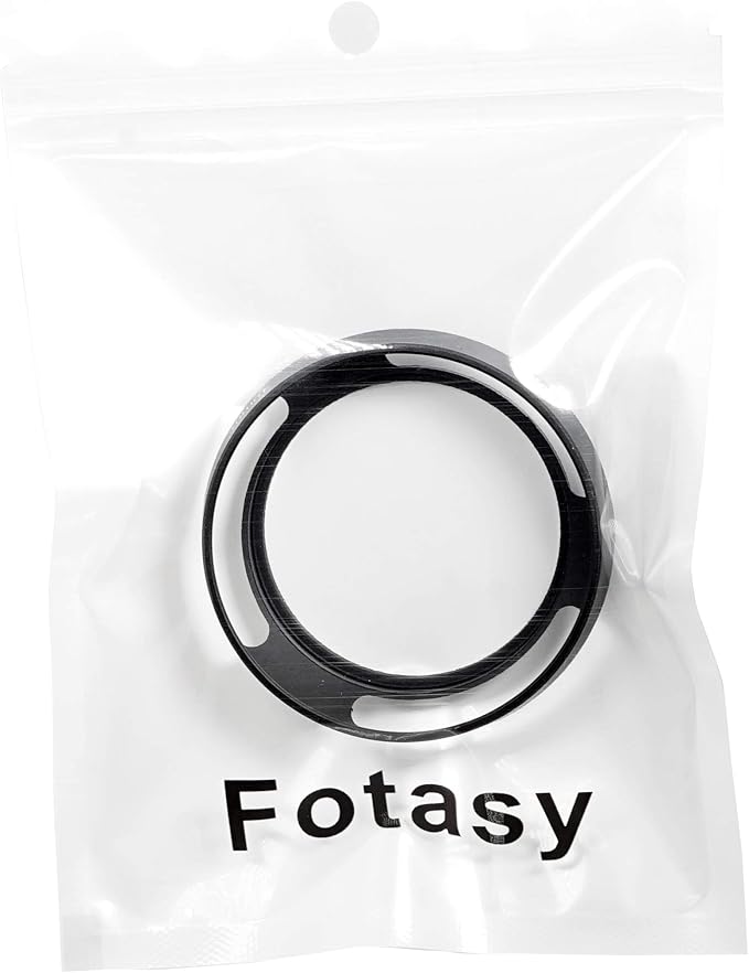 Fotasy Metal Curved Lens Hood - 58mm Vented Hood for Fuji, Leica, Olympus, Panasonic, Sony Lenses